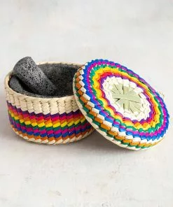 Natural Life SUMMER SHOP Molcajete & Tortilla Basket Set