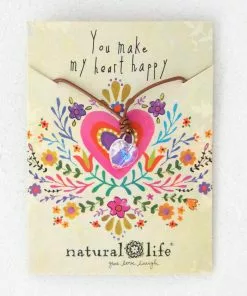 Natural Life Crystal Heart Necklace ACCESSORIES