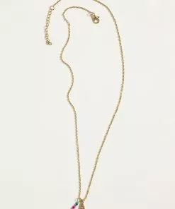 Natural Life Initial Charm Necklace Best Selling Gifts