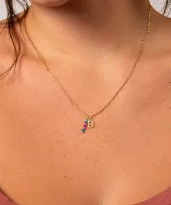 Natural Life Initial Charm Necklace Best Selling Gifts