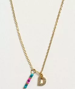 Natural Life Initial Charm Necklace Best Selling Gifts