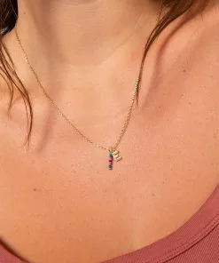 Natural Life Initial Charm Necklace Best Selling Gifts