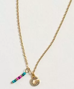 Natural Life Initial Charm Necklace Best Selling Gifts