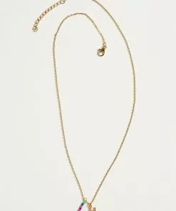 Natural Life Initial Charm Necklace Best Selling Gifts