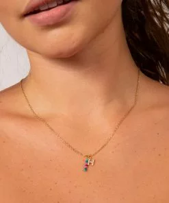 Natural Life Initial Charm Necklace Best Selling Gifts