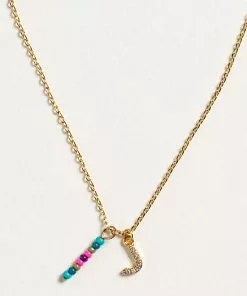 Natural Life Initial Charm Necklace Best Selling Gifts