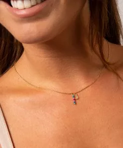 Natural Life Initial Charm Necklace Best Selling Gifts