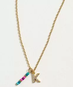 Natural Life Initial Charm Necklace Best Selling Gifts