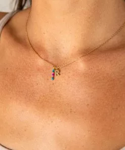 Natural Life Initial Charm Necklace Best Selling Gifts