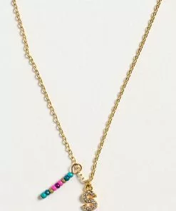 Natural Life Initial Charm Necklace Best Selling Gifts