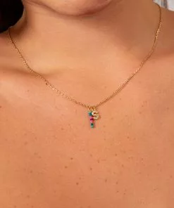 Natural Life Initial Charm Necklace Best Selling Gifts