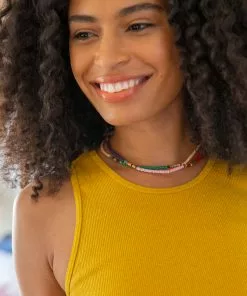 Natural Life Wooden Beaded Necklace