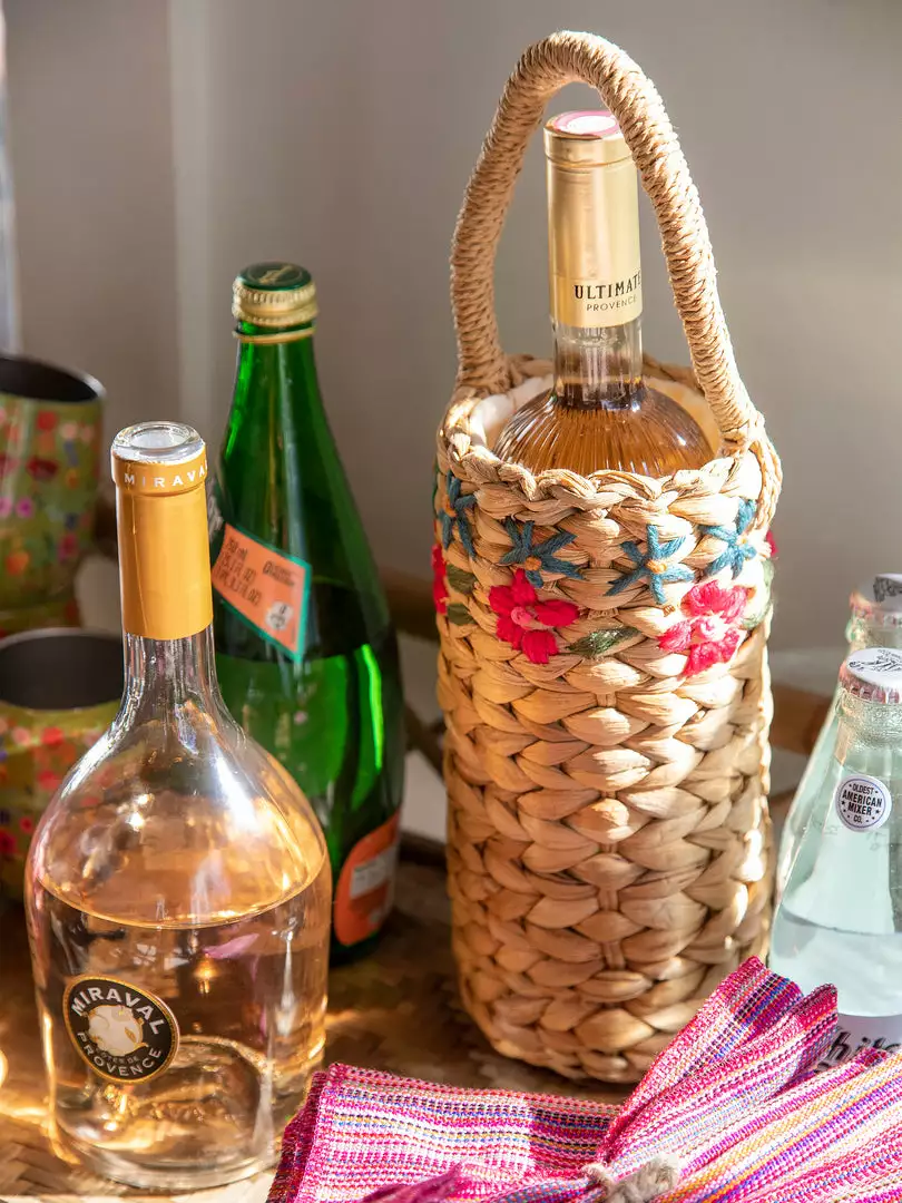 Natural Life HOME & LIVING Nantucket Wine Basket 3 Natural Life HOME & LIVING Nantucket Wine Basket