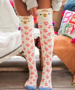 Natural Life Over-the-Knee Cozy Socks