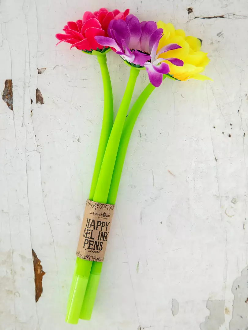 Natural Life Happy Gel Ink Pens Back To Campus 4 Natural Life Happy Gel Ink Pens Back To Campus