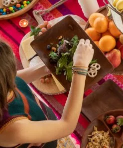 Natural Life Set Of 4 Wooden Plates 10 Natural Life Set Of 4 Wooden Plates