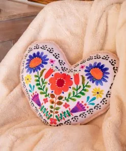 Natural Life Back To Campus Faux Fur Heart Pillow