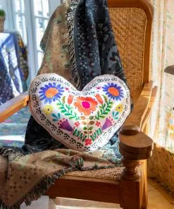 Natural Life Back To Campus Faux Fur Heart Pillow