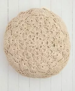 Natural Life Crochet Pillow