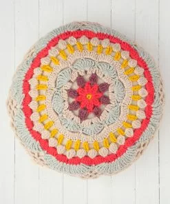 Natural Life Crochet Pillow