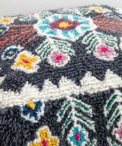 Natural Life Shaggy Wool Pouf