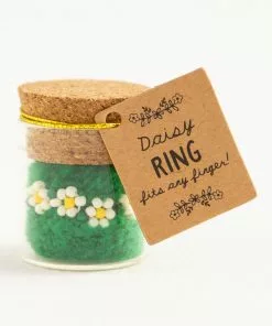 Natural Life Beaded Daisy Ring