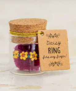 Natural Life Beaded Daisy Ring 16 Natural Life Beaded Daisy Ring