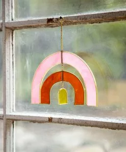 Natural Life Stained Glass Window Hanging