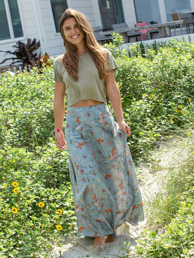Natural Life Ginger Side Slit Maxi Skirt 4 Natural Life Ginger Side Slit Maxi Skirt
