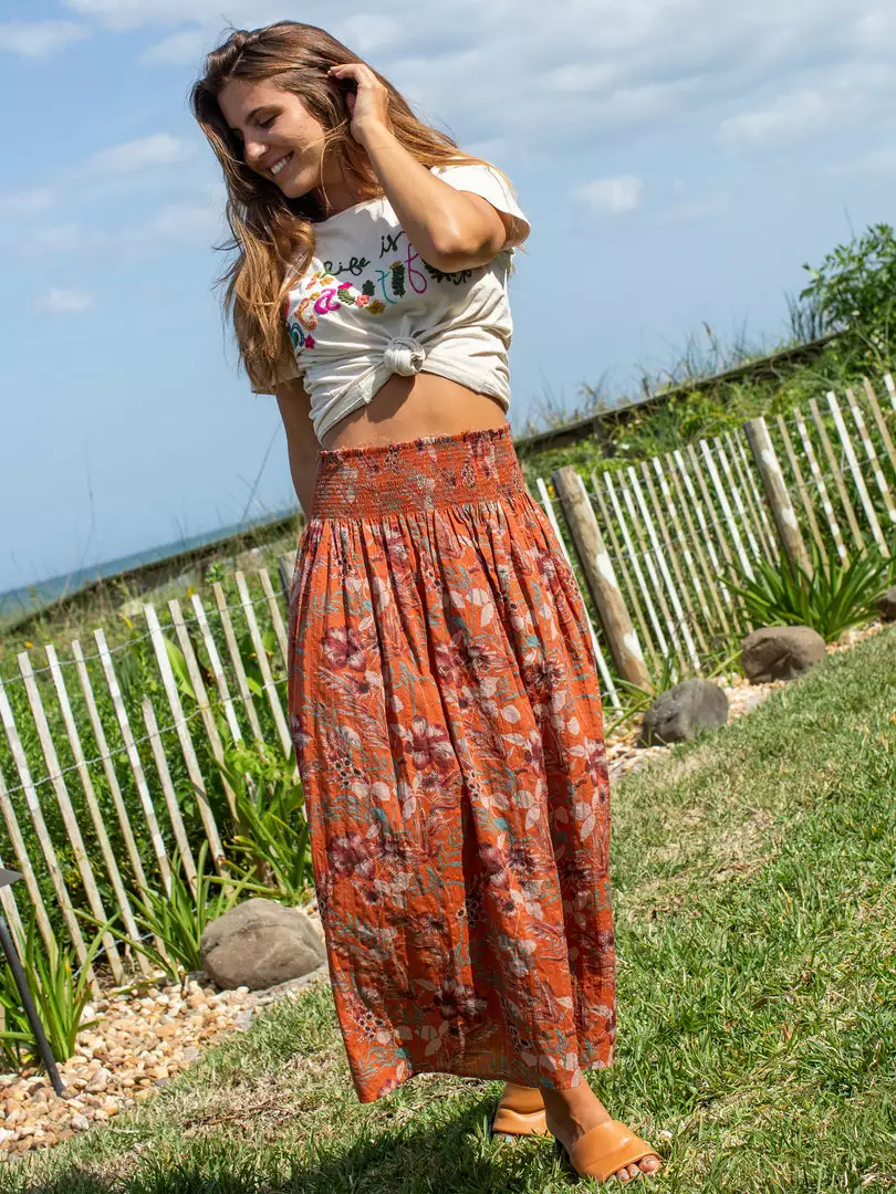 Natural Life Meadow Smocked Midi Skirt 5 Natural Life Meadow Smocked Midi Skirt