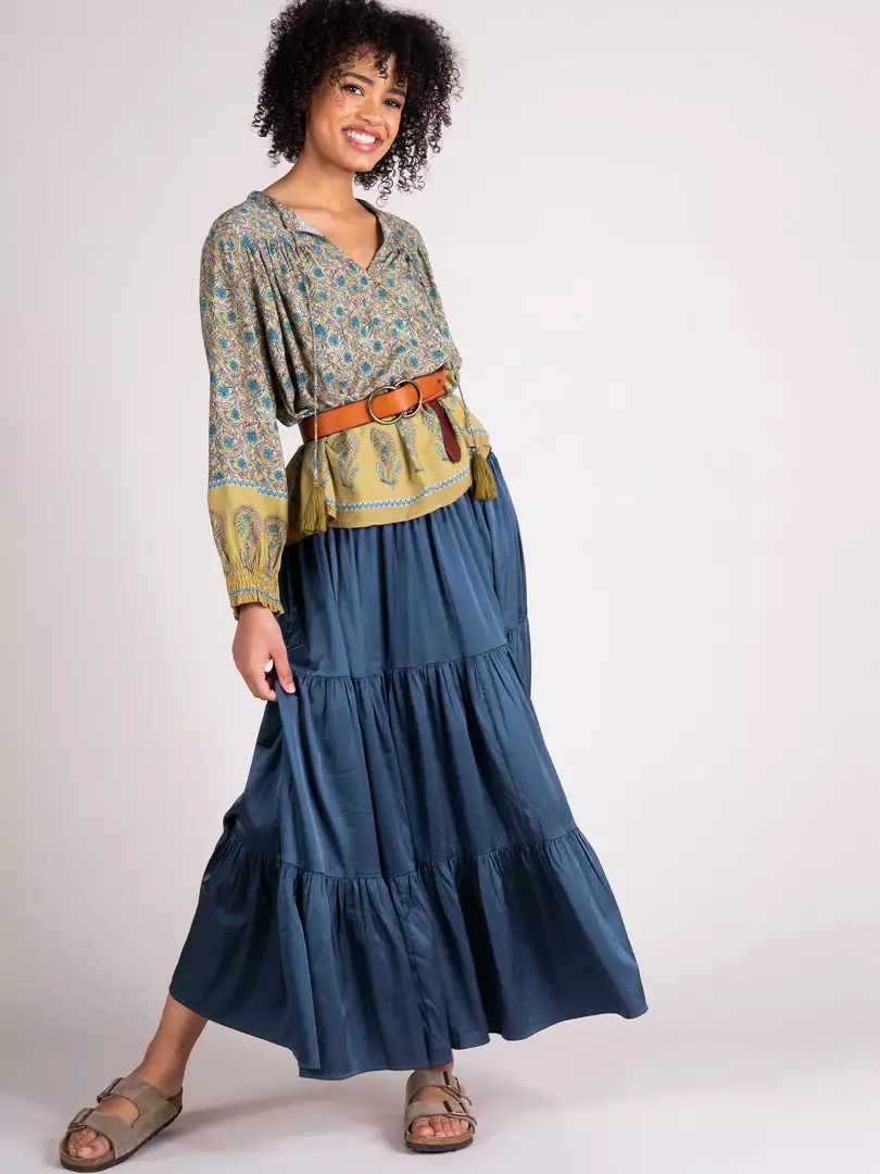 Natural Life NEW & TRENDING Satin Hanna Maxi Skirt 4 Natural Life NEW & TRENDING Satin Hanna Maxi Skirt