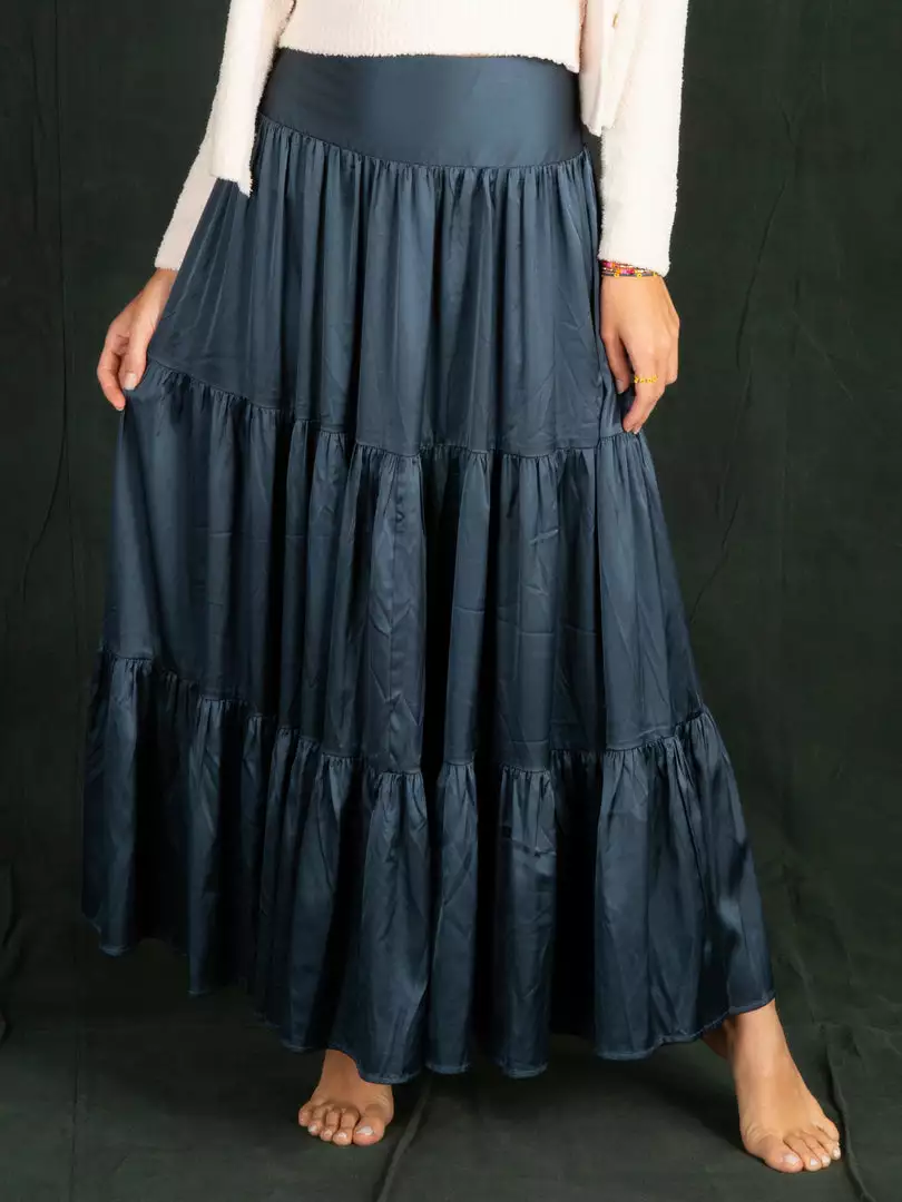 Natural Life NEW & TRENDING Satin Hanna Maxi Skirt 7 Natural Life NEW & TRENDING Satin Hanna Maxi Skirt