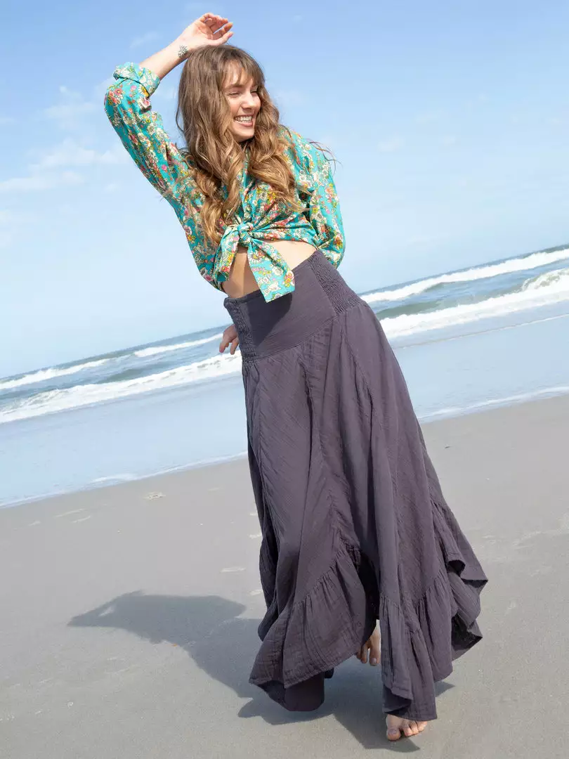 Natural Life Feelin' Alive Gauze Midi Skirt 4 Natural Life Feelin' Alive Gauze Midi Skirt