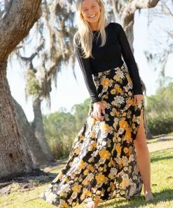 Natural Life Ginger Side Slit Maxi Skirt 27 Natural Life Ginger Side Slit Maxi Skirt