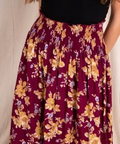 Natural Life Meadow Smocked Midi Skirt 22 Natural Life Meadow Smocked Midi Skirt