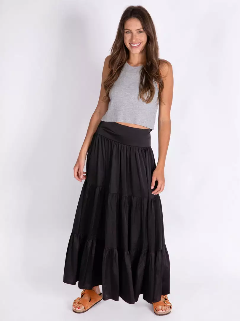 Natural Life NEW & TRENDING Satin Hanna Maxi Skirt 10 Natural Life NEW & TRENDING Satin Hanna Maxi Skirt
