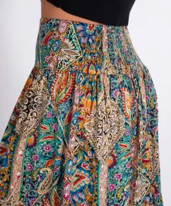 Natural Life Printed Satin Hanna Maxi Skirt NEW & TRENDING
