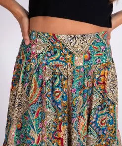 Natural Life Printed Satin Hanna Maxi Skirt NEW & TRENDING
