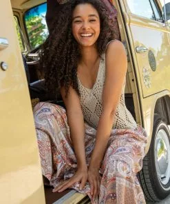 Natural Life Printed Satin Hanna Maxi Skirt NEW & TRENDING