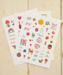 Natural Life Shaped Sticker Set Back To Campus