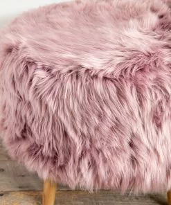 Natural Life Faux Fur Stool Back To Campus