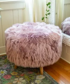 Natural Life Faux Fur Stool Back To Campus