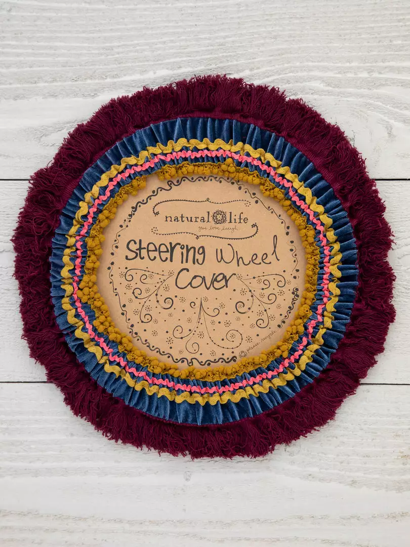 Natural Life Velvet Steering Wheel Cover CAR 4 Natural Life Velvet Steering Wheel Cover CAR