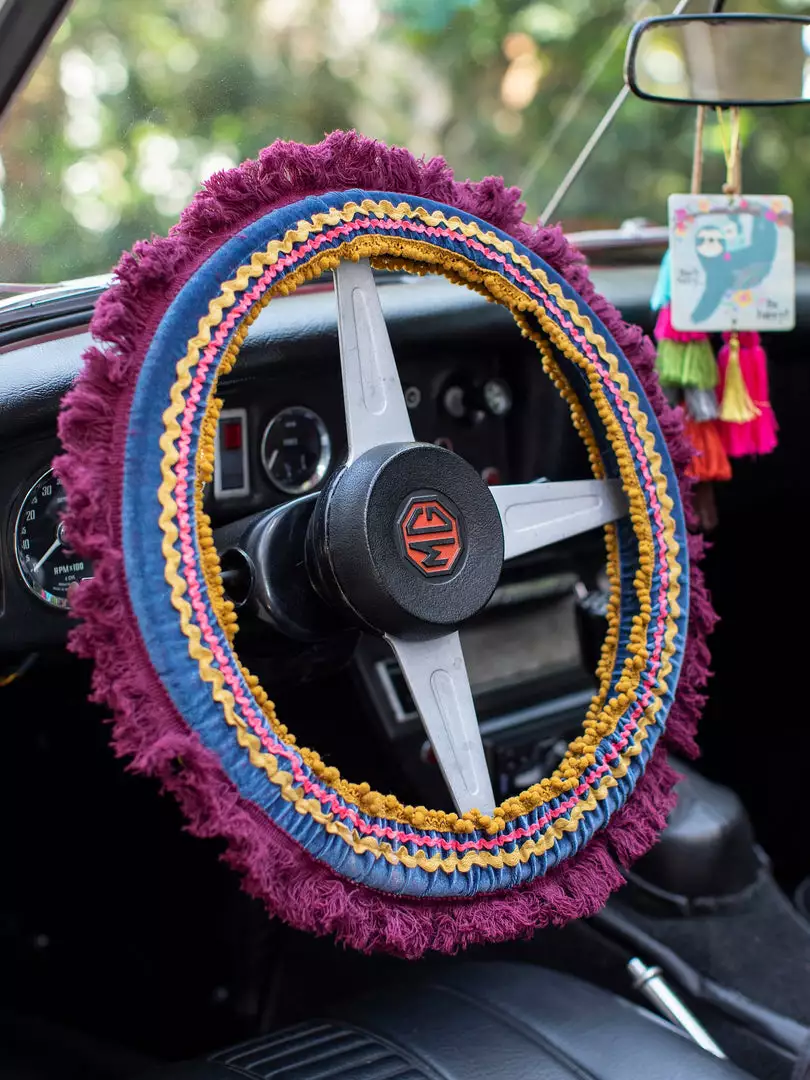 Natural Life Velvet Steering Wheel Cover CAR 3 Natural Life Velvet Steering Wheel Cover CAR