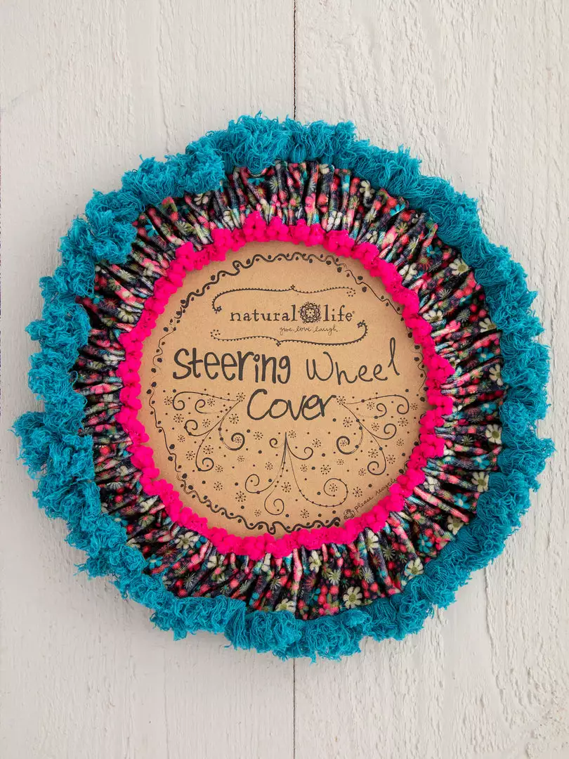 Natural Life Velvet Steering Wheel Cover CAR 9 Natural Life Velvet Steering Wheel Cover CAR