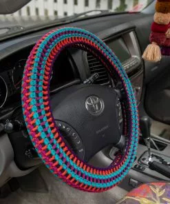 Natural Life Crochet Steering Wheel Cover