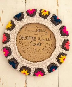 Natural Life Crochet Steering Wheel Cover