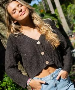 Natural Life Cable Knit Cardigan CLOTHES