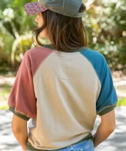 Natural Life Colorblock Raglan Sweatshirt