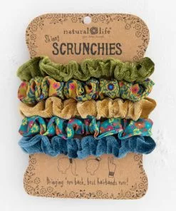 Natural Life Print And Velvet Scrunchies 17 Natural Life Print And Velvet Scrunchies